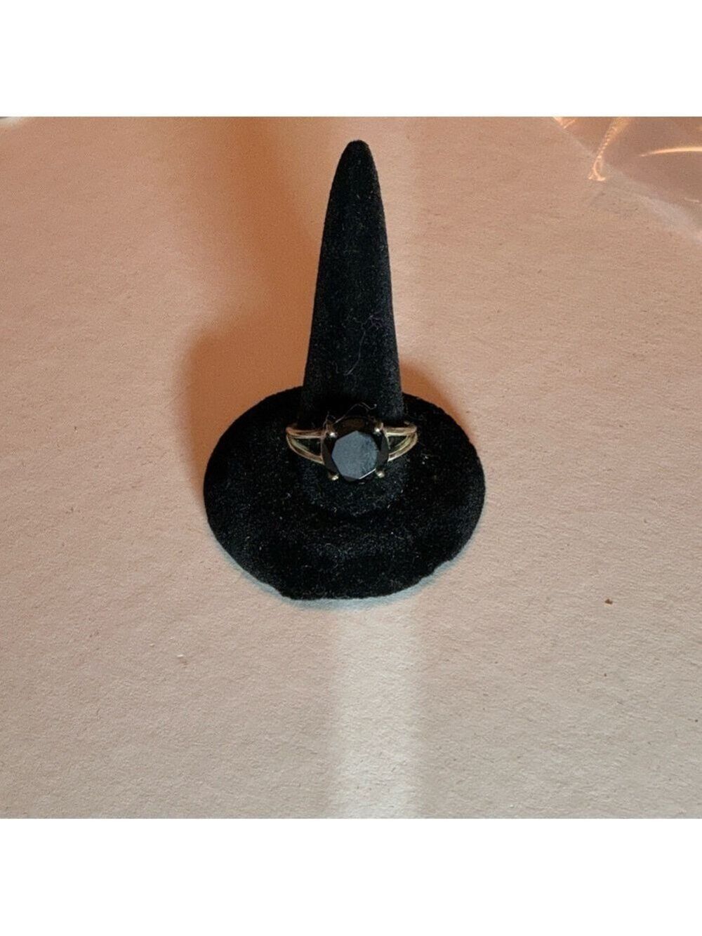 VINTAGE Nova Sterling Silver and Onyx Ring